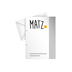 Briefpapier (klassisch) MY MATZ
