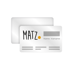 Plastikkarten mit Personalisierung MY MATZ